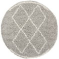 thumbnail image 1 of SAFAVIEH Pro Lux Akilah Geometric Shag Area Rug, Grey/Cream, 6'7" x 6'7" Round, 1 of 11
