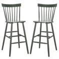 thumbnail image 1 of SAFAVIEH Providence Round Mid Back Bar Stool, Garden Green, 1 of 14