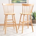 thumbnail image 1 of SAFAVIEH Providence Solid Spindle Back Bar Stool with Footrest, Natural, 1 of 13