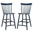 thumbnail image 1 of SAFAVIEH Providence Square Mid Back Counter Stool, Navy (Set of 2), 1 of 14