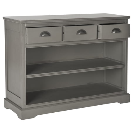 SAFAVIEH Prudence Bookshelf Storage Unit w/ 3 Drawers, Grey