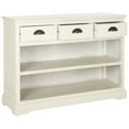 thumbnail image 1 of SAFAVIEH Prudence Bookshelf Storage Unit w/ 3 Drawers, White, 1 of 6