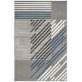 thumbnail image 1 of SAFAVIEH Pyramid Aubrey Geometric Area Rug, Grey/Blue Ivory, 4'5" x 6'5", 1 of 9
