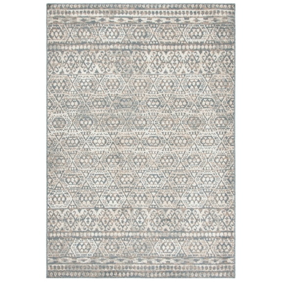 SAFAVIEH Pyramid Collection PYR260A Ivory / Charcoal Rug