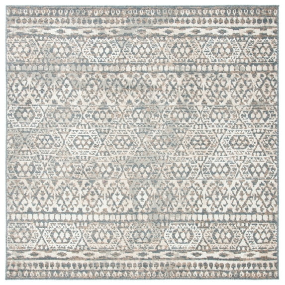 SAFAVIEH Pyramid Collection PYR260A Ivory / Charcoal Rug