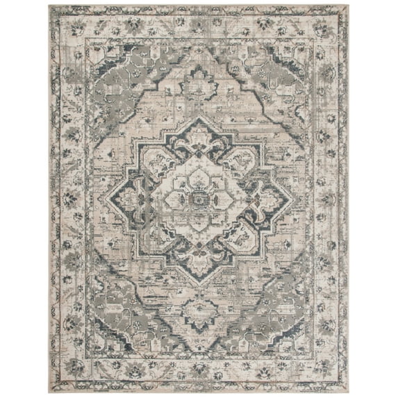 SAFAVIEH Pyramid Collection PYR268A Ivory / Grey Rug