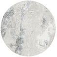 thumbnail image 1 of SAFAVIEH Pyramid Deacon Abstract Area Rug, Ivory Gray/Navy, 6'7" x 6'7" Round, 1 of 7