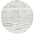 thumbnail image 1 of SAFAVIEH Pyramid Donelle Geometric Area Rug, Ivory/Grey, 4' x 4' Round, 1 of 7