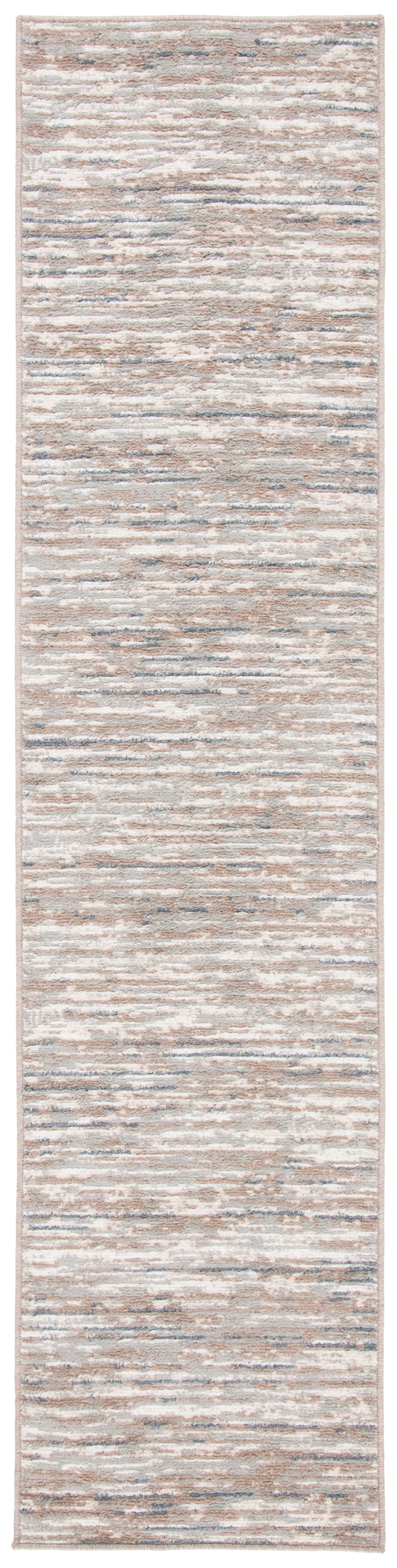 SAFAVIEH Pyramid Ekaterina Abstract Runner Rug, Grey/Ivory, 2'2" x 8'