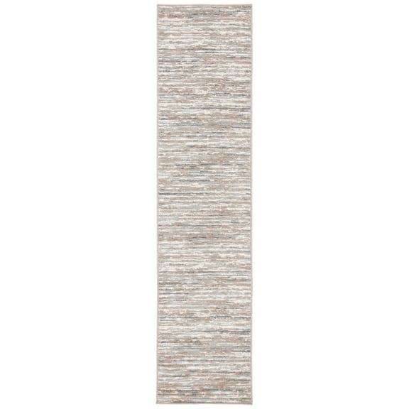 SAFAVIEH Pyramid Ekaterina Abstract Runner Rug, Grey/Ivory, 2'2" x 8'
