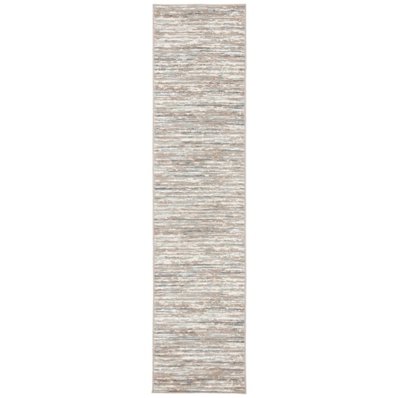 SAFAVIEH Pyramid Ekaterina Abstract Runner Rug, Grey/Ivory, 2'2" x 8'