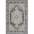 thumbnail image 1 of SAFAVIEH Pyramid Gladwyn Medallion Area Rug, Grey/Navy Gold, 5'3" x 7'8", 1 of 7