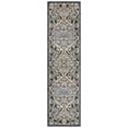 thumbnail image 1 of SAFAVIEH Pyramid Gladwyn Medallion Runner Rug, Grey/Navy Gold, 2'2" x 8', 1 of 6