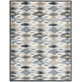 thumbnail image 1 of SAFAVIEH Pyramid Isaiah Medallion Area Rug, Ivory/Grey Navy, 8' x 10', 1 of 7