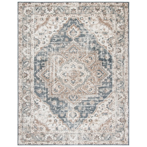 SAFAVIEH Pyramid Jefferson Oriental Area Rug, Ivory/Beige, 10' x 14'