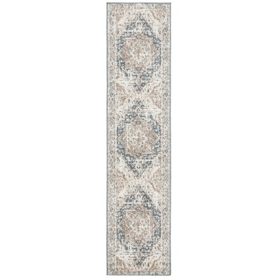SAFAVIEH Pyramid Jefferson Oriental Runner Rug, Ivory/Beige, 2'2" x 11'