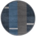 thumbnail image 1 of SAFAVIEH Pyramid Joanna Geometric Area Rug, Navy/Grey Black, 6'7" x 6'7" Round, 1 of 7