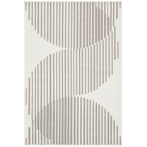 SAFAVIEH Pyramid Lauressa Geometric Area Rug, Ivory/Gray, 8' x 10'