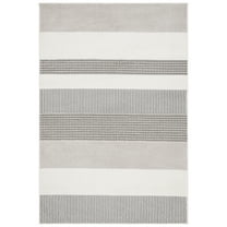 SAFAVIEH Pyramid Talisha Geometric Area Rug, Ivory/Gray, 8' x 10'