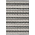 thumbnail image 1 of SAFAVIEH Pyramid Vaughn Striped Area Rug, Gray/Ivory Black, 5'3" x 7'8", 1 of 8