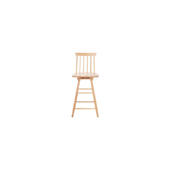 SAFAVIEH Quai Modern Style Swivel Counter Stool, Natural (16.9 in. W x 16.7 in. D x 39.8 in. H)