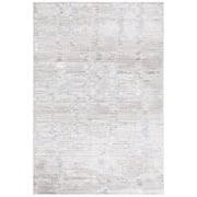 SAFAVIEH Quincy Abraham Abstract Indoor/Outdoor Area Rug, Ivory/Light Grey, 8' x 10'