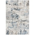 thumbnail image 1 of SAFAVIEH Quincy Caymen Abstract Indoor/Outdoor Area Rug, Ivory/Blue, 5'3" x 7'6", 1 of 9