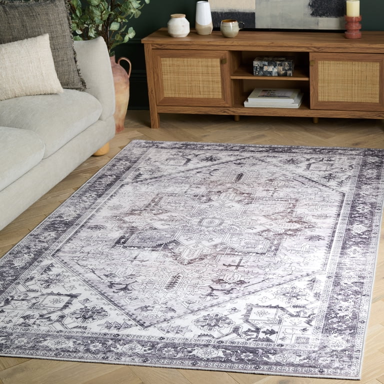 SAFAVIEH Arizona Rhine Oriental Machine Washable Area Rug, Beige