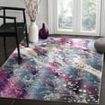 thumbnail image 1 of SAFAVIEH Radiance Collection RAD111B Teal / Magenta Rug, 1 of 5
