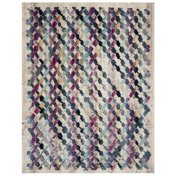 SAFAVIEH Radiance Simon Geometric Area Rug, Cream/Multi, 8' x 10'