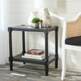 thumbnail image 1 of SAFAVIEH Rafiki Solid Rustic Rectangle Accent Table, Black, 1 of 7