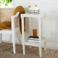 thumbnail image 1 of SAFAVIEH Rafiki Solid Rustic Square Accent Table, Distressed White, 1 of 7