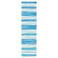 thumbnail image 1 of SAFAVIEH Rag Benton Striped Cotton Runner Rug, Ivory/Blue, 2'3" x 6', 1 of 9