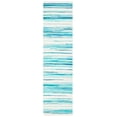 thumbnail image 1 of SAFAVIEH Rag Benton Striped Cotton Runner Rug, Ivory/Green, 2'3" x 7', 1 of 9