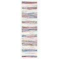 thumbnail image 1 of SAFAVIEH Rag Benton Striped Cotton Runner Rug, Ivory/Multi, 2'3" x 12', 1 of 10