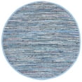 thumbnail image 1 of SAFAVIEH Rag Candis Striped Cotton Area Rug, Blue/Multi, 6' x 6' Round, 1 of 10