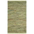 thumbnail image 1 of SAFAVIEH Rag Candis Striped Cotton Area Rug, Light Green/Multi, 6' x 9', 1 of 8