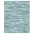 thumbnail image 1 of SAFAVIEH Rag Candis Striped Cotton Area Rug, Turquoise/Multi, 10' x 14', 1 of 9
