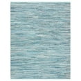 thumbnail image 1 of SAFAVIEH Rag Candis Striped Cotton Area Rug, Turquoise/Multi, 4' x 4' Round, 1 of 9
