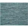 SAFAVIEH Rag Candis Striped Cotton Area Rug, Turquoise/Multi, 4' x 4 ...