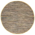 thumbnail image 1 of SAFAVIEH Rag Candis Striped Cotton Area Rug, Yellow/Multi, 6' x 6' Round, 1 of 7
