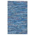 thumbnail image 1 of SAFAVIEH Rag Dania Striped Cotton Area Rug, Blue/Multi, 4' x 6', 1 of 11