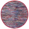 thumbnail image 1 of SAFAVIEH Rag Dania Striped Cotton Area Rug, Multi, 6' x 6' Round, 1 of 12