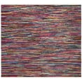 thumbnail image 1 of SAFAVIEH Rag Dania Striped Cotton Area Rug, Multi, 6' x 6' Square, 1 of 12