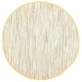 thumbnail image 1 of SAFAVIEH Rag Elena Striped Cotton Area Rug, Gold/Multi, 6' x 6' Round, 1 of 11