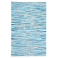 thumbnail image 1 of SAFAVIEH Rag Elena Striped Cotton Area Rug, Turquoise/Multi, 4' x 6', 1 of 12