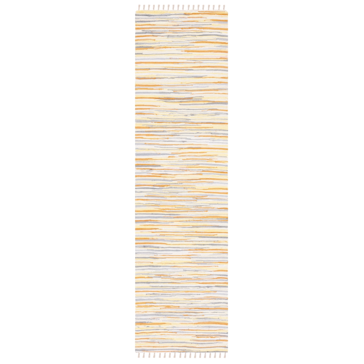 Vibrant Multicolor Hand-Woven Cotton & Wool Runner Rug, 2'3" X 6'