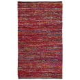 thumbnail image 1 of SAFAVIEH Rag Ermintrude Ikat Cotton Area Rug, Fuchsia/Black, 5' x 8', 1 of 9
