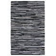 thumbnail image 1 of SAFAVIEH Rag Fergal Striped Cotton Area Rug, Black/Multi, 5' x 8', 1 of 11