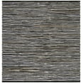 thumbnail image 1 of SAFAVIEH Rag Fergal Striped Cotton Area Rug, Black/Multi, 6' x 6' Square, 1 of 11